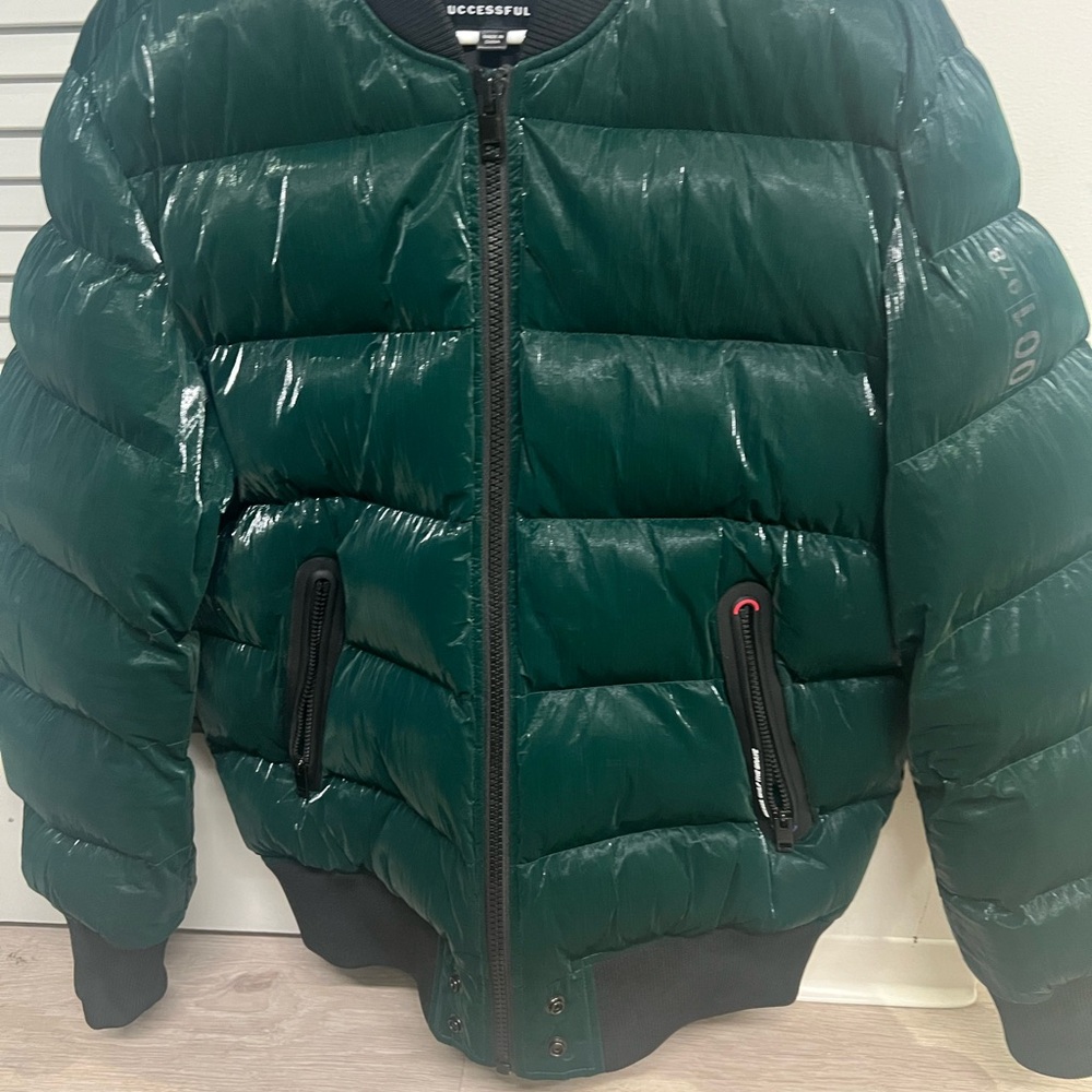 Successful Green Puffer Jacket